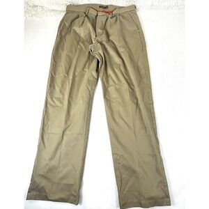 Dockers D4 Relaxed Fit Pants Mens 38x34 Tan Pleated Khaki Business Casual